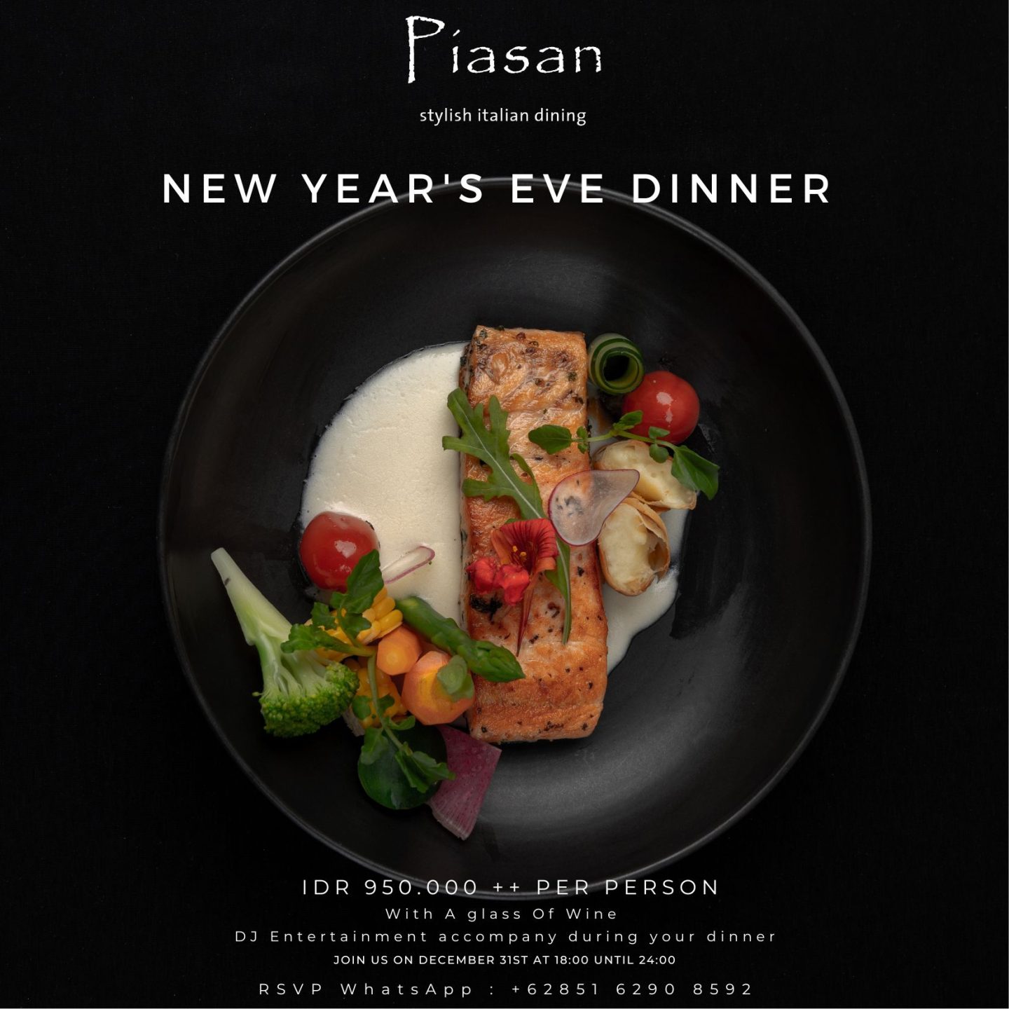 New Year’s Eve Dinner Piasan Restaurant