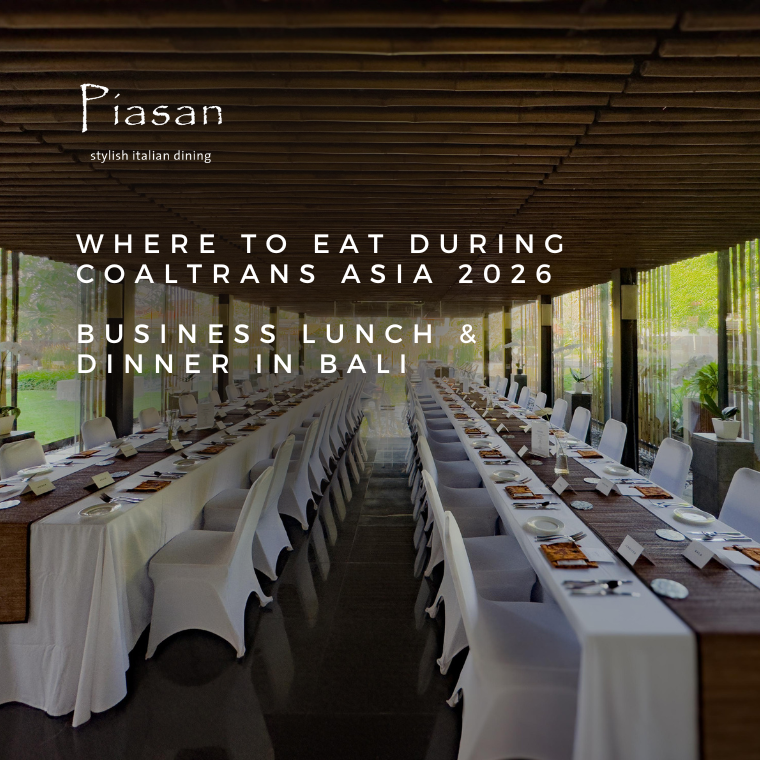 Business lunch in Bali at Piasan Restaurant Nusa Dua